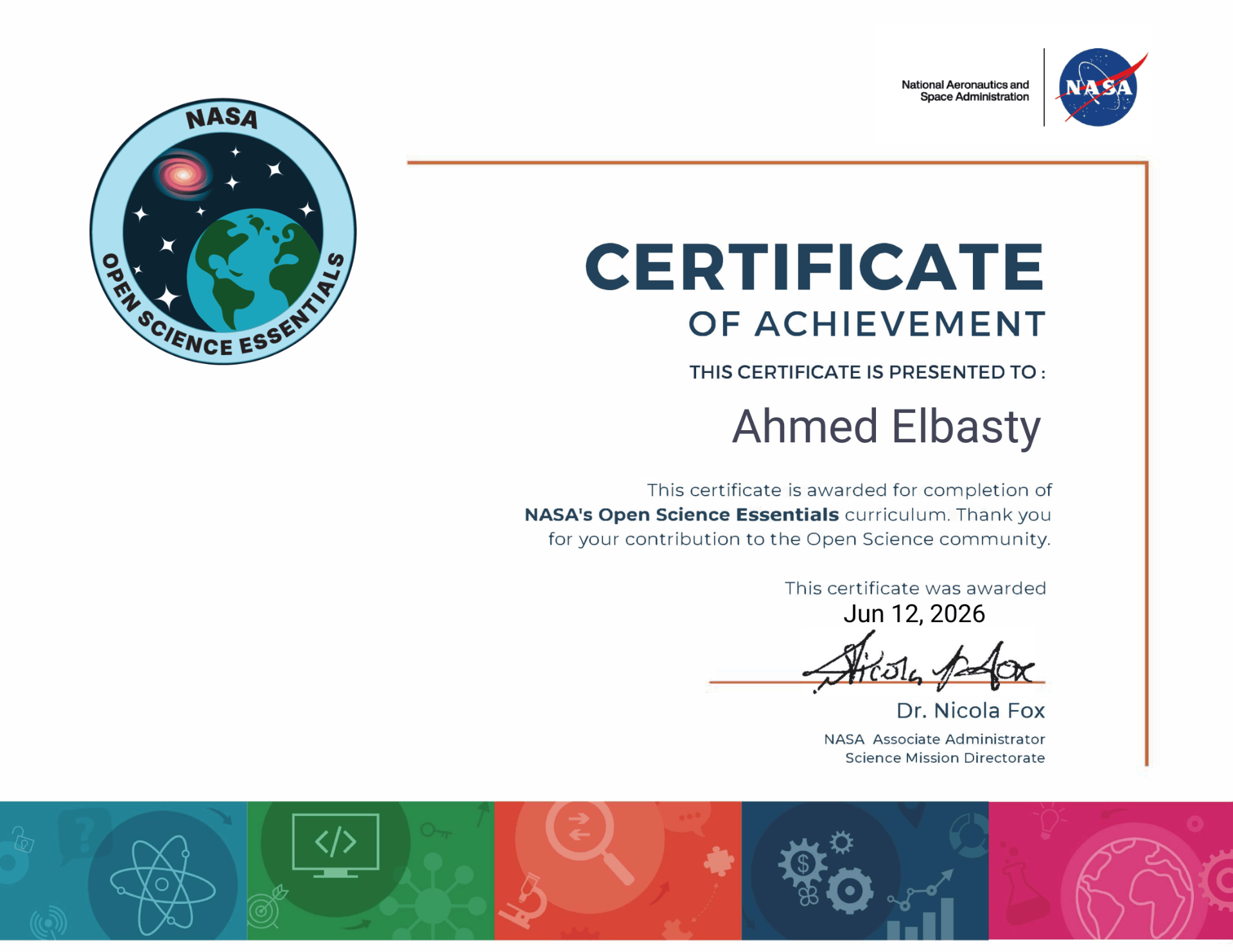 Open Science Essentials certificate
